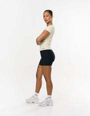 Active Rib Fitted Tee - Cloud