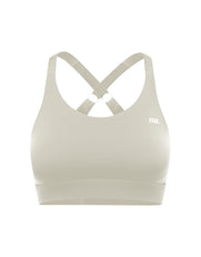 Flat lay front view of STAX. Adapt Crop NANDEX™ in Oat isolated on a white background  