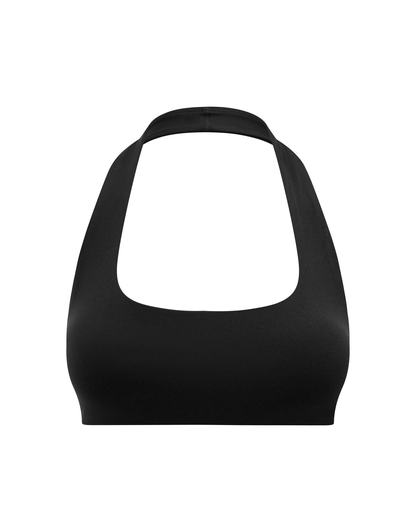 Square Neck Halter Crop Airlyte - Black
