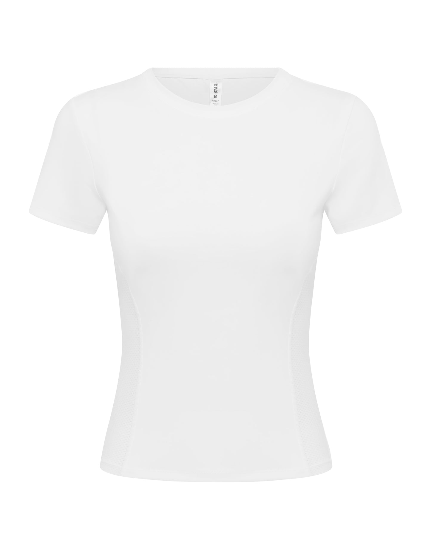 Fitted Mesh Tee Astryx - White