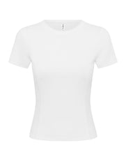 Fitted Mesh Tee Astryx - White