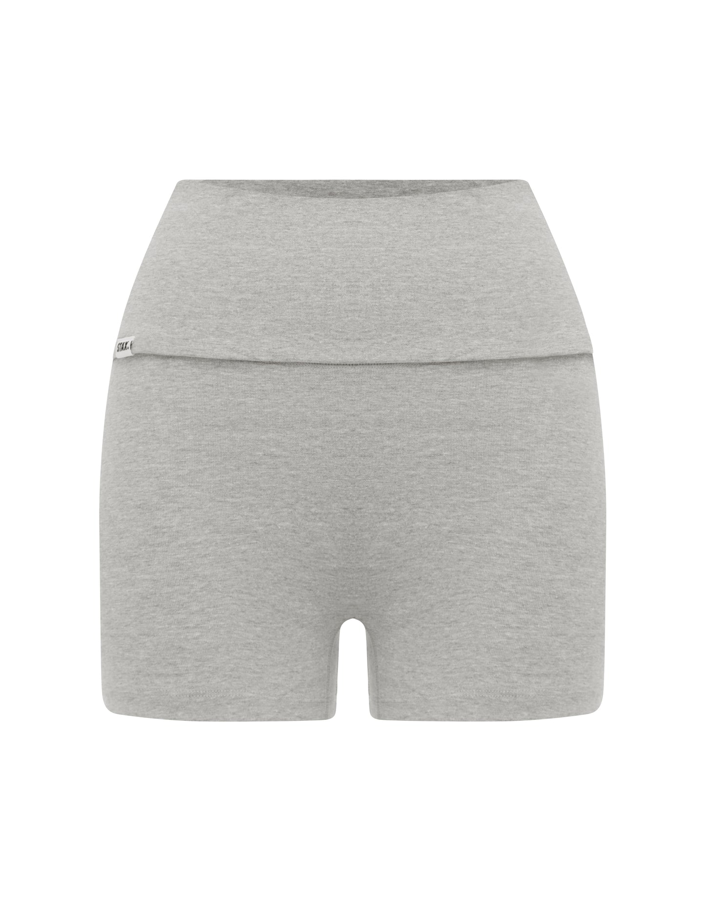 Cotton Comfort Fold Over Short - Grey Marle