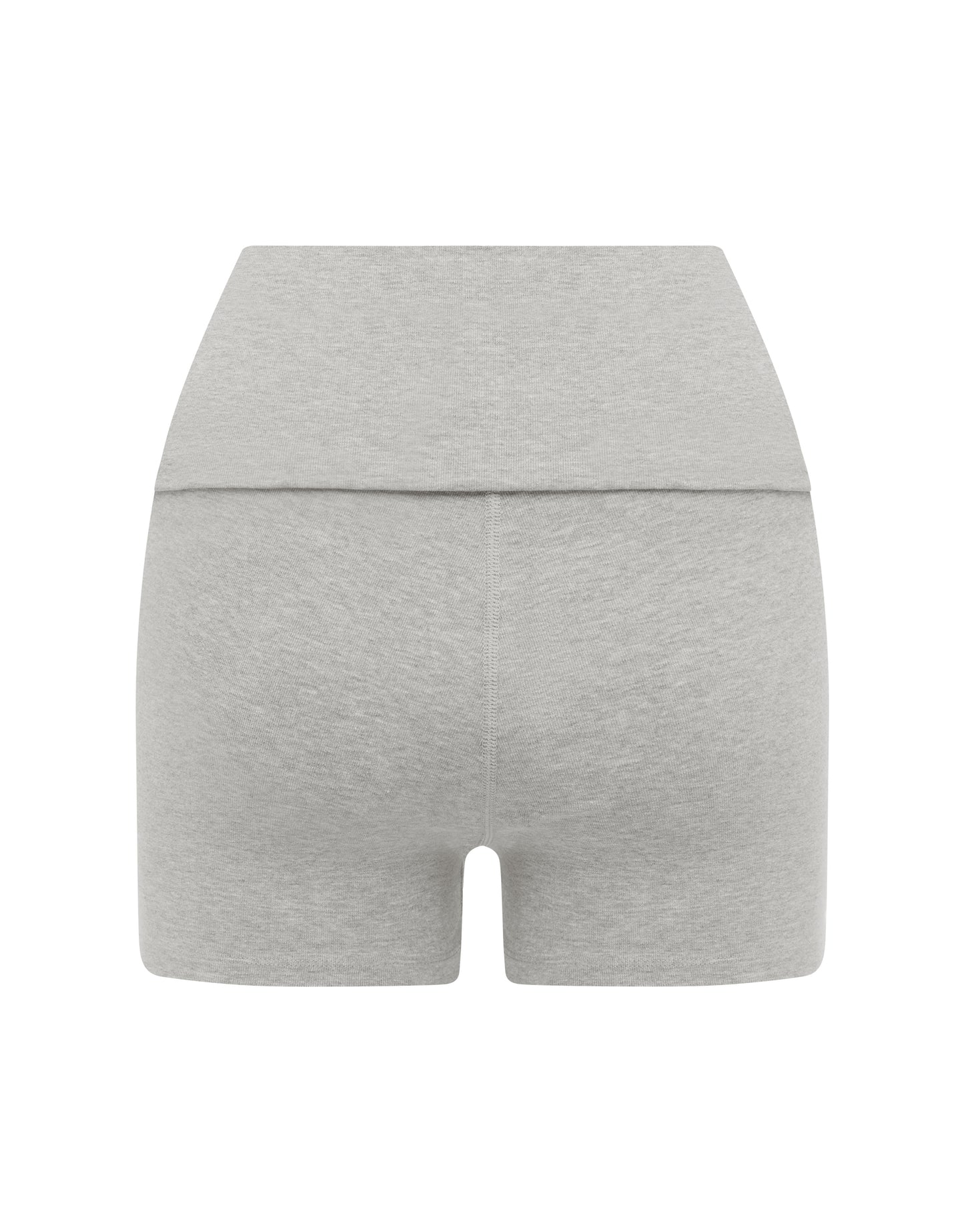 Cotton Comfort Fold Over Short - Grey Marle