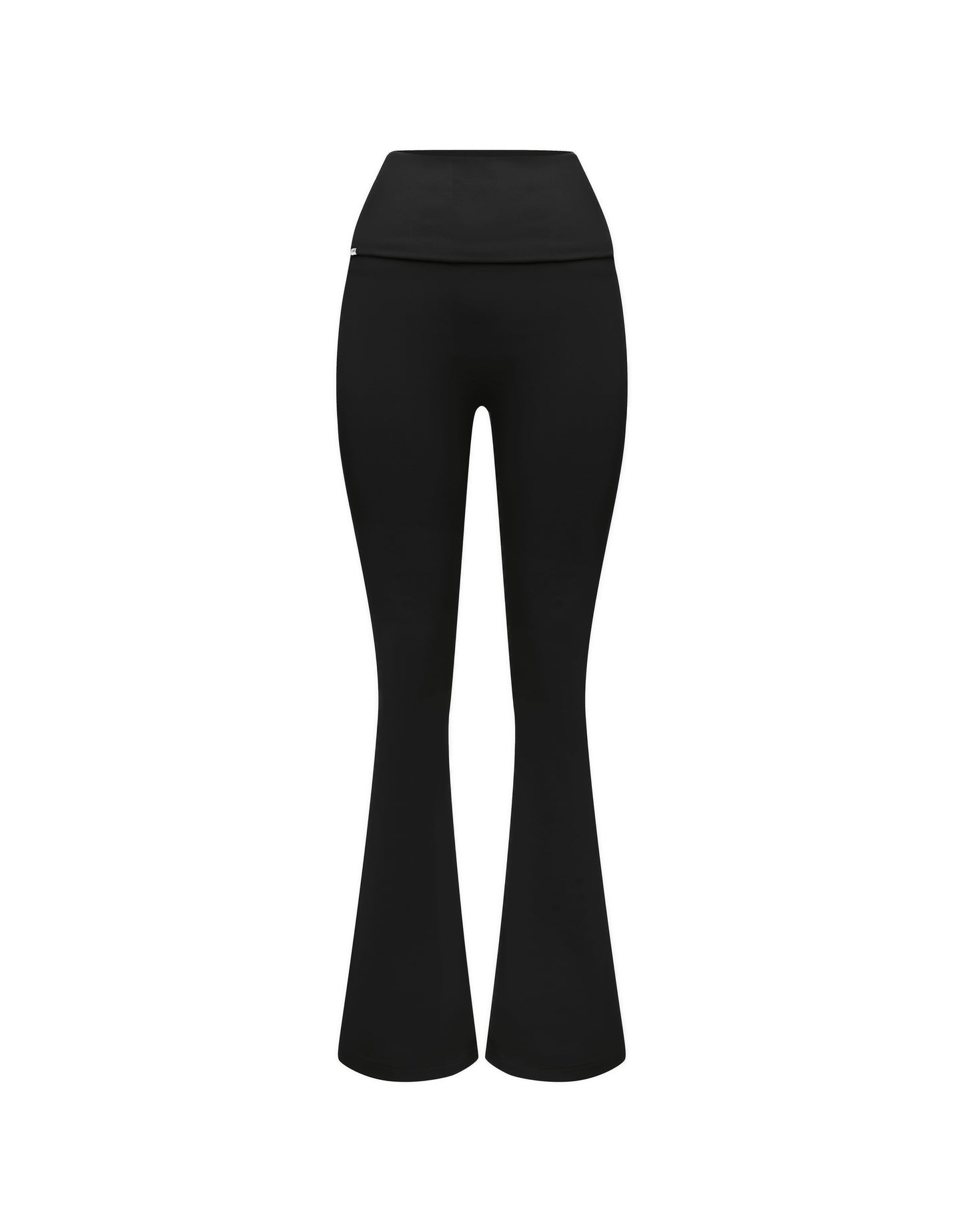 Cotton Comfort Fold Over Flare - Black