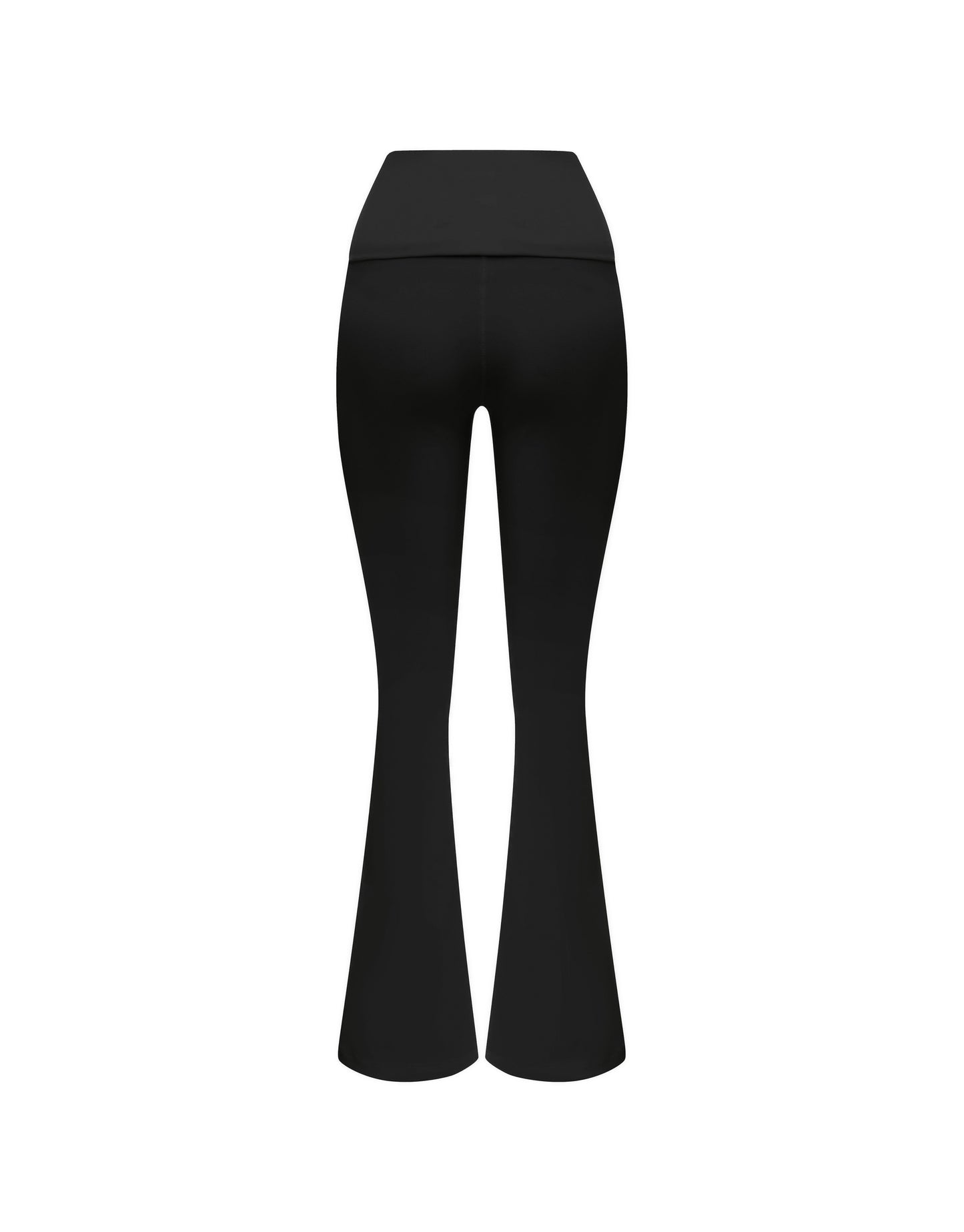 Cotton Comfort Fold Over Flare - Black