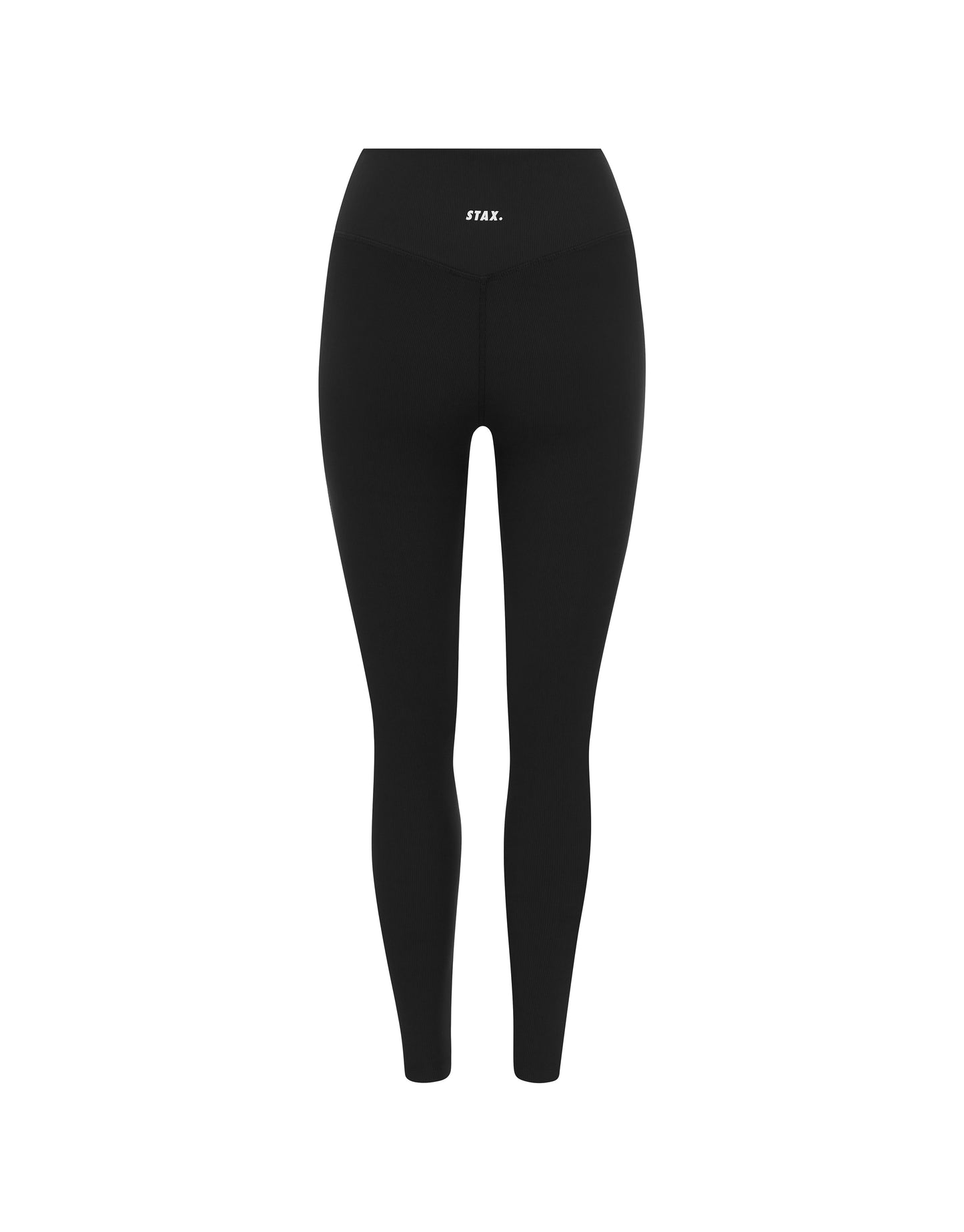 Active Rib Full Length Tights - Black