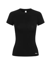 AW Womens Tee - Black/ White