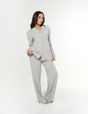 Sleep Long Sleeve Shirt - Grey Marle