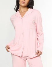 Sleep Long Sleeve Shirt - Baby Pink