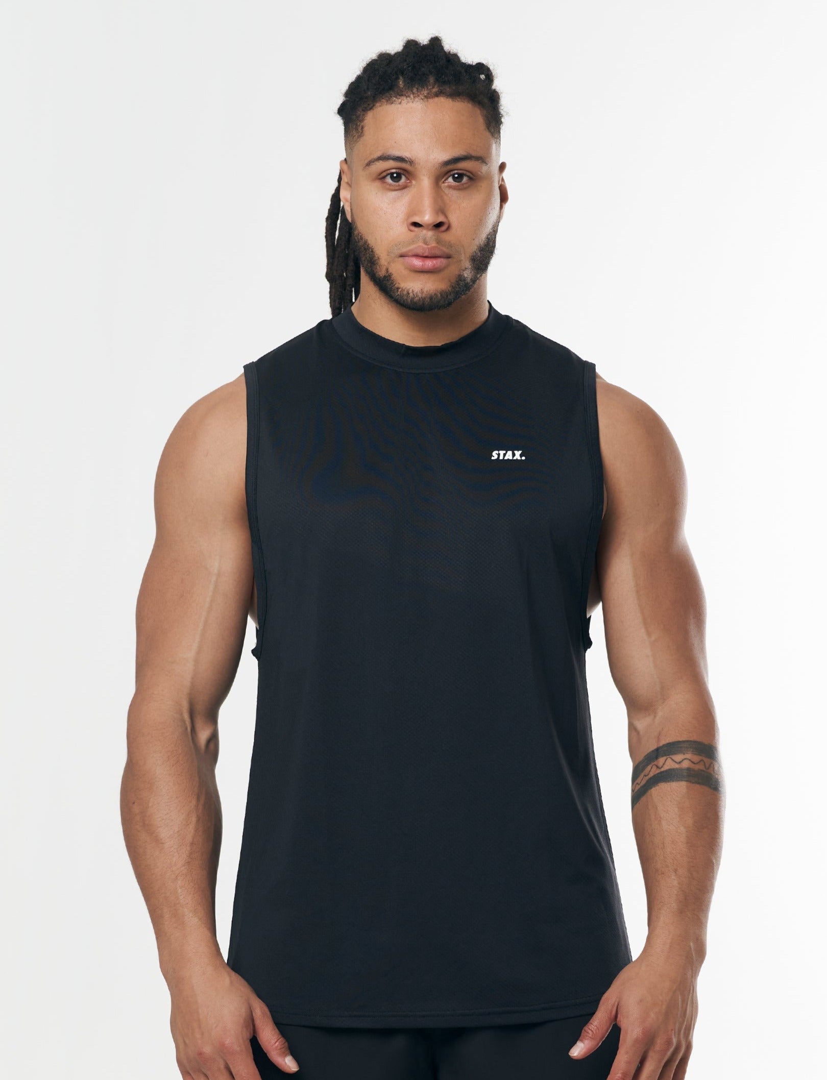 Mens Sport Muscle Tank - Black