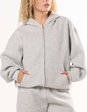 Zip Hoodie Solfleece® - Grey Marle