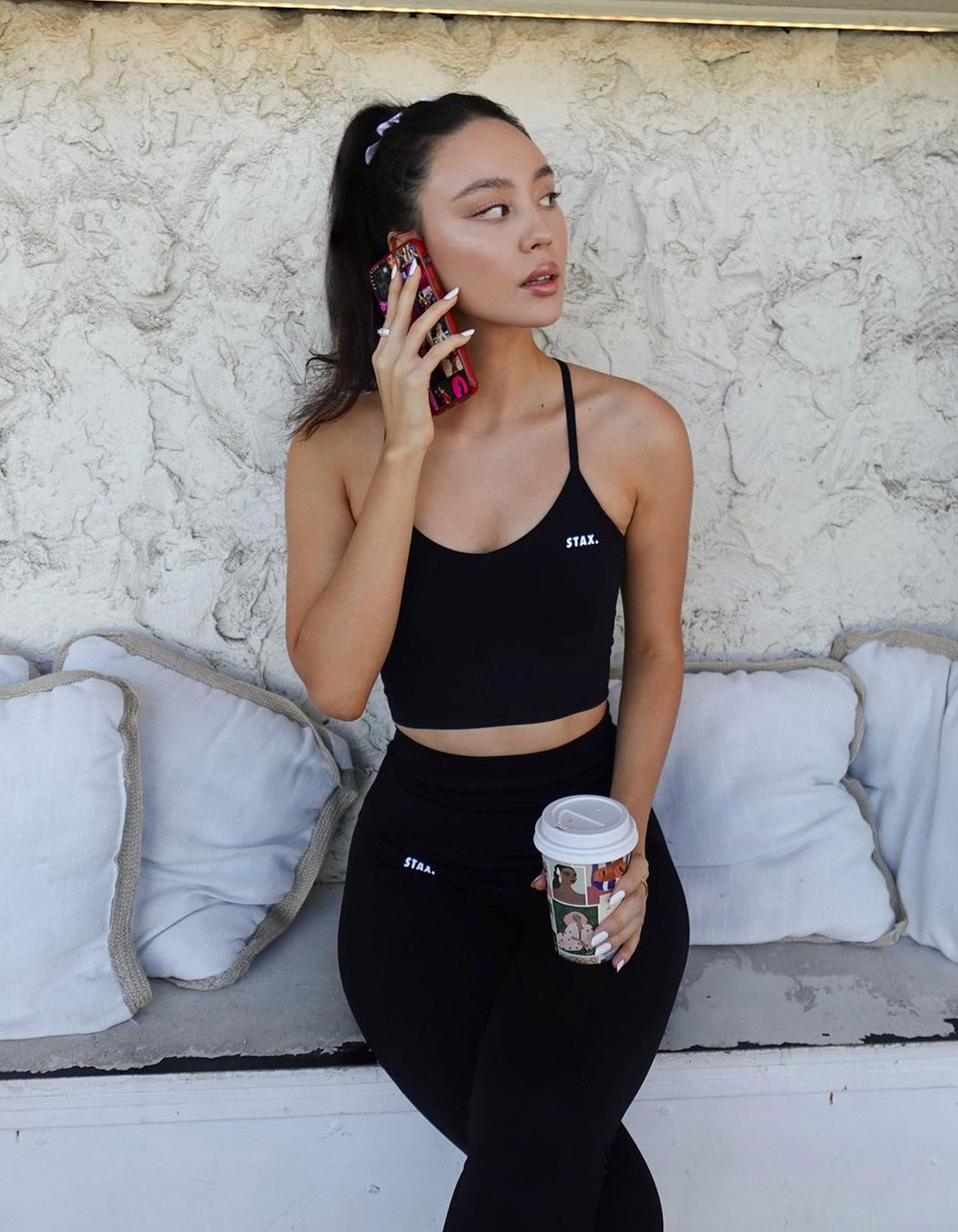 Premium Seamless Strappy Crop - Astro