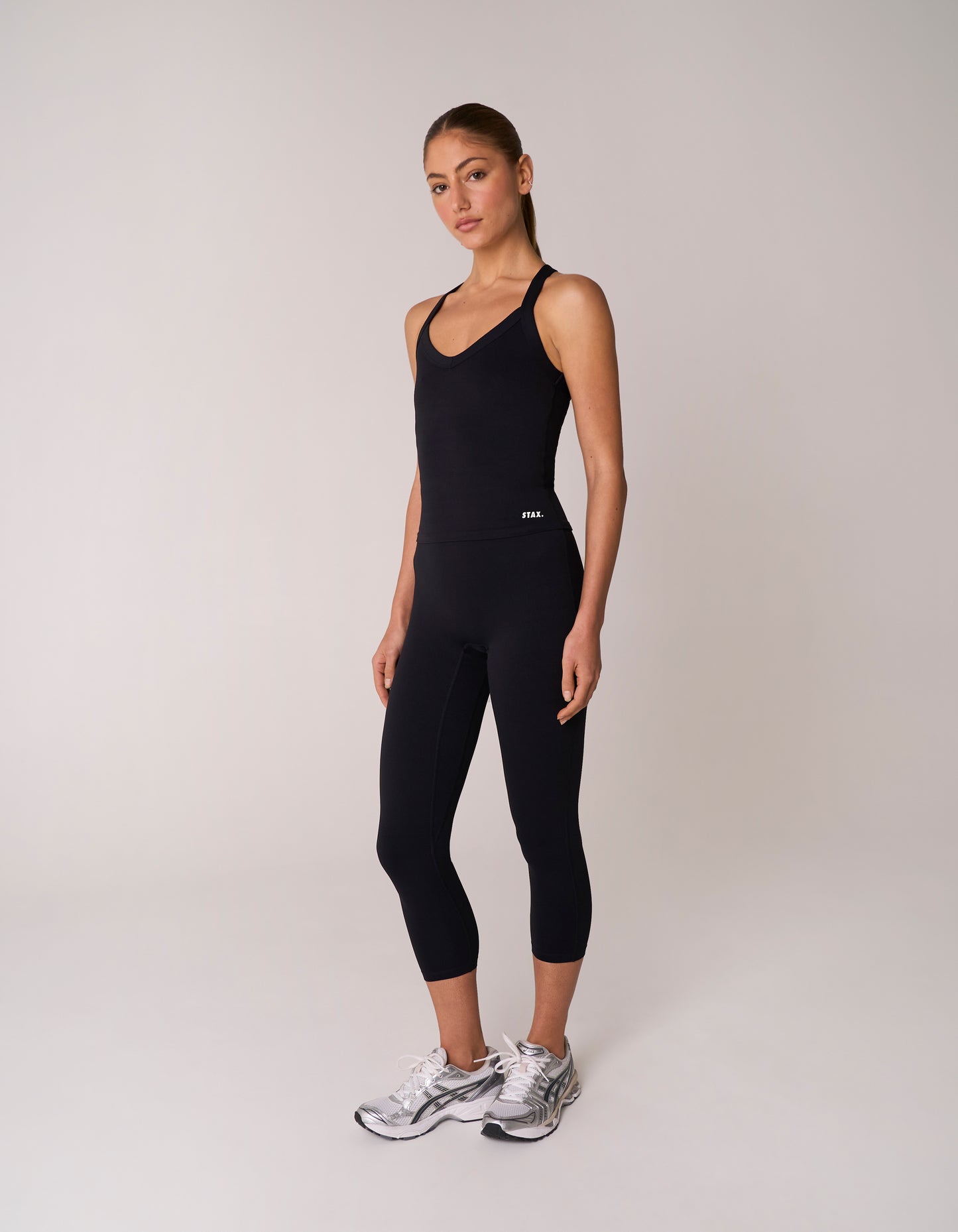 V Neck Tank Airlyte - Black
