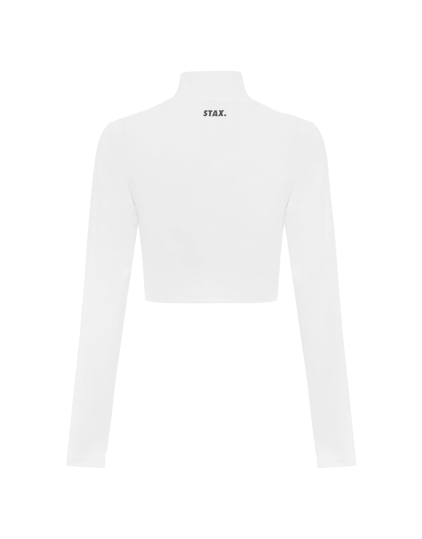 Long Sleeve Zip Crop NANDEX™ - White