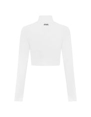 Long Sleeve Zip Crop NANDEX™ - White